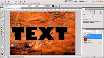 Photoshop Tutorial - Easy Text Cutout Effect - With Texture