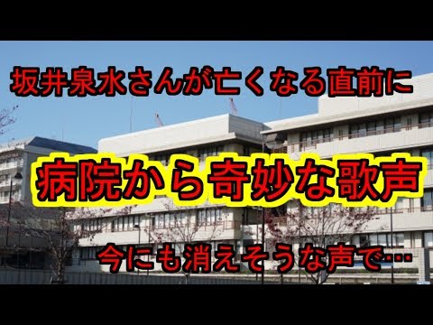 【都市伝説】坂井泉水さんが亡くなる直前に不気味な書き込み？「病院の歌声」の真相を追え！