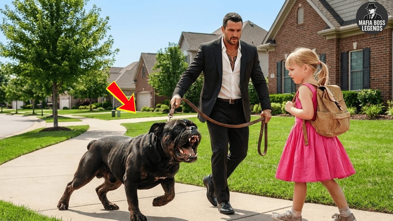 Nobody Could Tame This Mafia Boss’s Bulldog — Then a Little Girl Did Something Shocking!