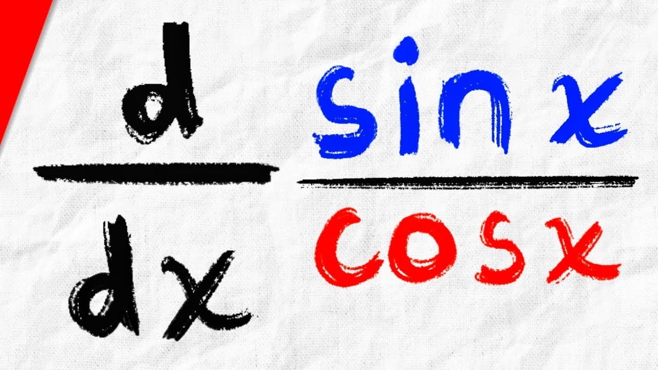 Derivative Of Sinx cosx With Quotient Rule Calculus 1 Exercises YouTube derivative-of-sinx-cosx-with-quotient-rule-calculus-1-exercises-youtube
