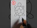 Easy Turtle Drawing For Kid | Cute Kacchua Drawing Step By Step #shorts #ytshorts #Viral @PMLart