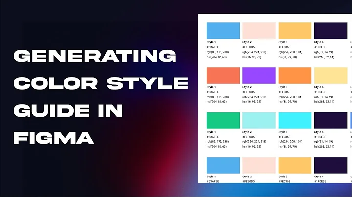 Generating Color Style Guide in Figma