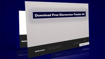 Free Elementor Footer Template Design 04  by mc starters