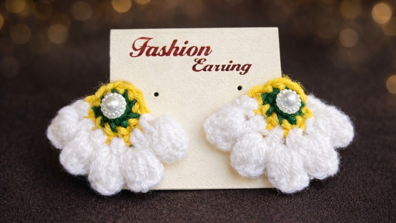 How to harden crochet earrings easy diy stiffening method  crochet jewelry kanatale 