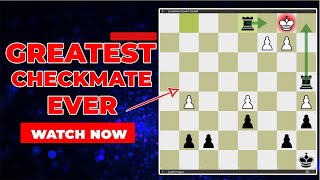 Greatest Checkmate Ever in Chess History. Watch Now #chess