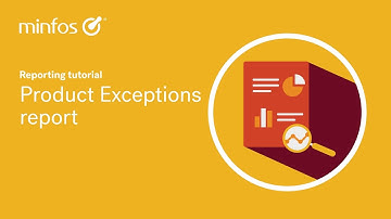 Minfos Product Exceptions report