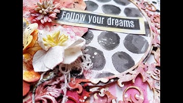 Mixedmedia binder cover - shirastudio paper collection - tutorial by noomish