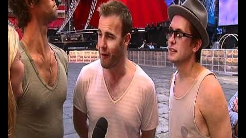 Take That interview at Wembley arena Part 2