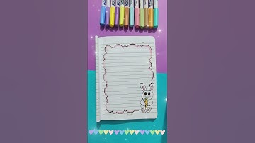 💖 Aesthetic Border Design 💖 #shorts #youtubeshorts