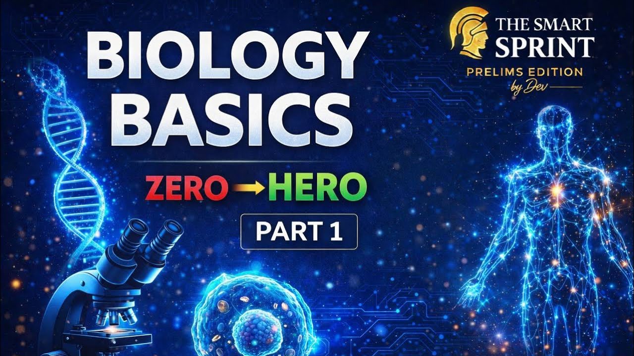 Start Biology from Zero for UPSC 2026 | Part 1 | Must-Watch Foundation Lecture