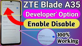 Zte Blade A35 Developer option Enable // how to enable developer option