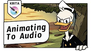 Animating with Audio in Krita (with Donald Duck!) | Krita 4.4.5