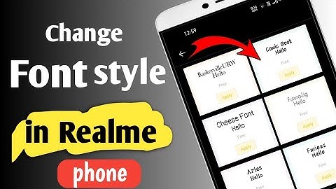 How to change font style in all Realme phone Realme GT master, Realme GT neo, Realme c11