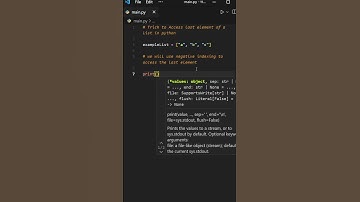 Negative indexing in python