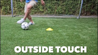 Soccer Footwork Drills: Outside Touch