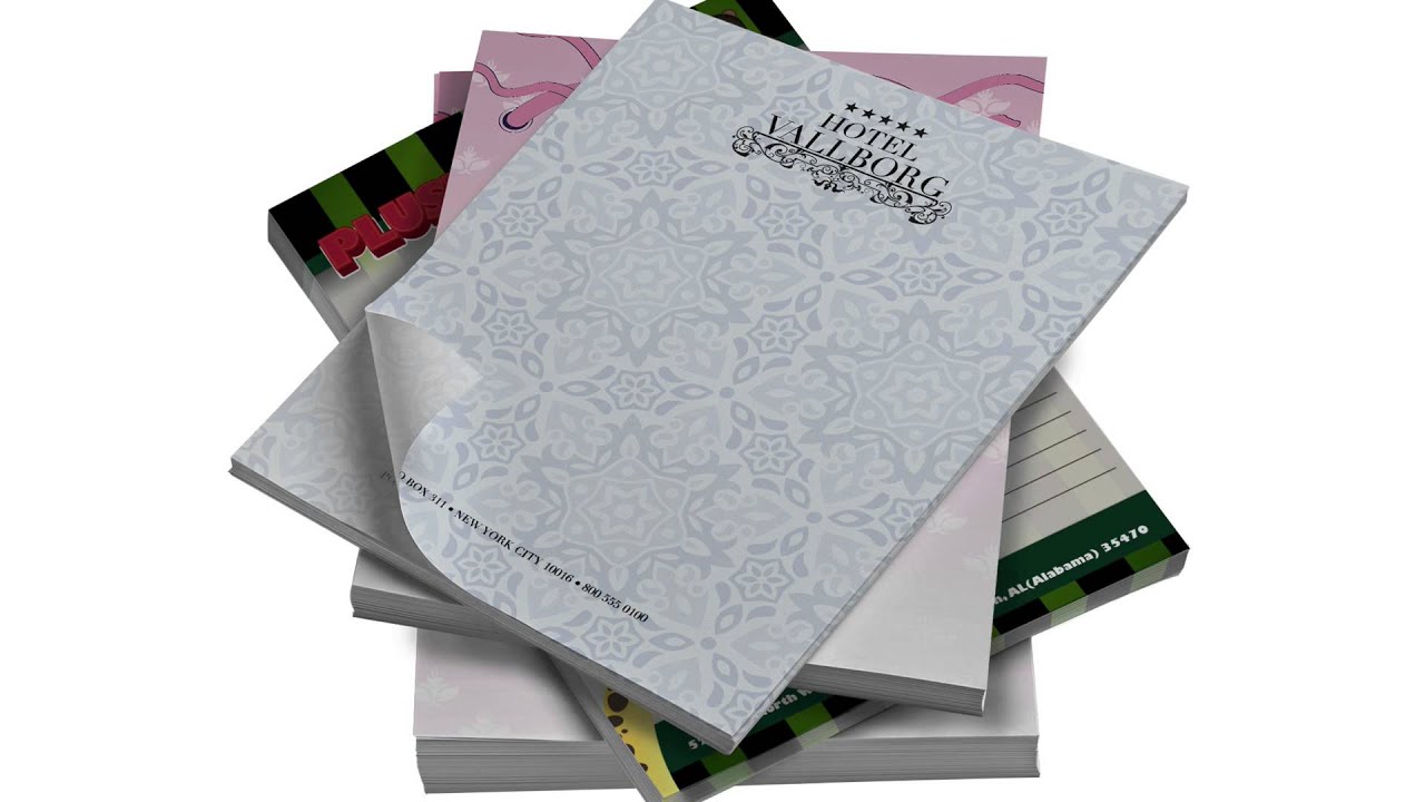 full color custom personalized notepads memo pads houston tx
