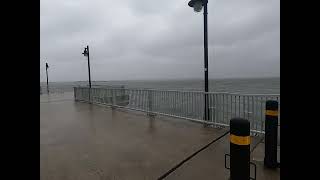 Wind and High Tide between Somers Point and Ocean City New Jersey