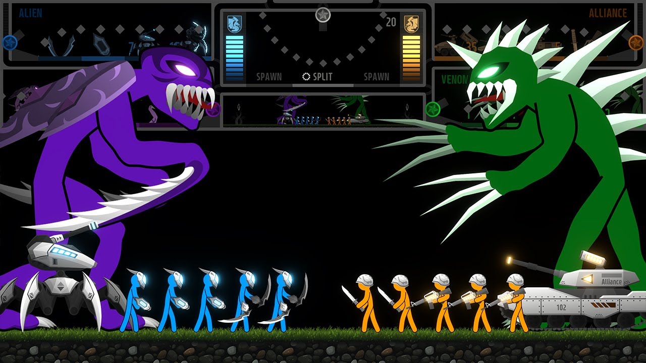 Турнир дуэтов из 8 племен: показательный матч - бой человечка-стикмена и тряпичной куклы.