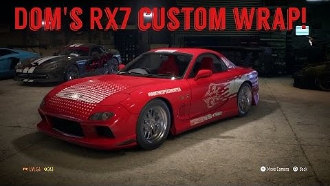 Doms rx7 custom wrap!|NFS 2015 PS4