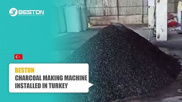 BST-10 Beston Charcoal Making Machine Installed in Turkey | Nutshells Carbonization
