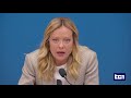 Giorgia Meloni, la conferenza stampa annuale