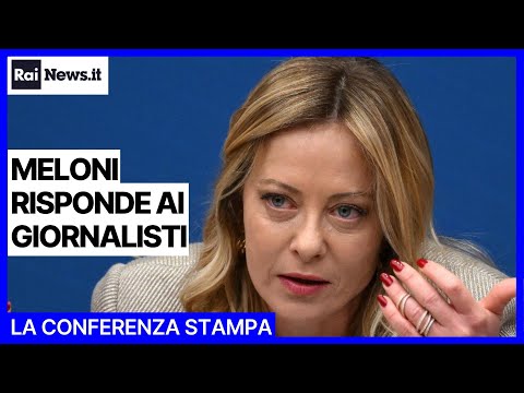 Video Giorgia Meloni, la conferenza stampa annuale