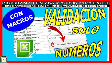 538 ❤️ Como CREAR VALIDACION de Celdas 🔥 PERMITIR Solo NUMEROS Decimales con Macro Excel VBA