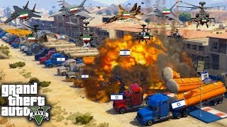 Irani Fighter Jets powerfull Attack on Israeli International oil supply convoy of Tel-Aviv - GTA 5