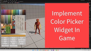 UE5 - Multiple Material Single Character Mesh - 3 - Implement Color Picker Widget - Synty Assets