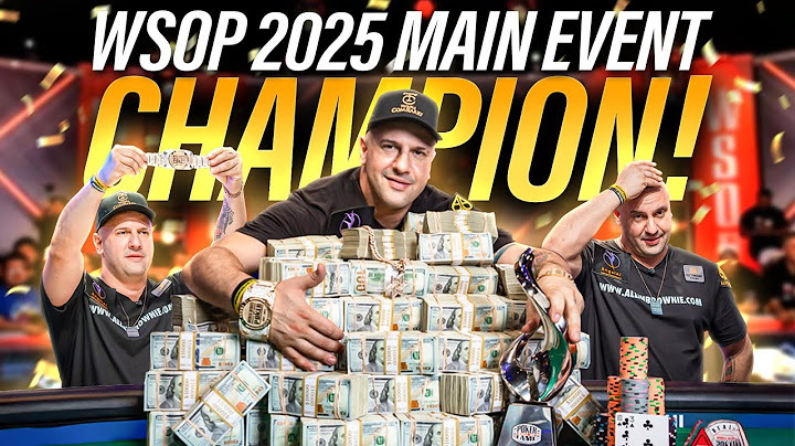 YOUR WSOP 2025 MAIN EVENT CHAMPION! MICHAEL MIZRACHI