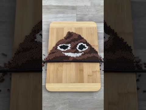 The Poop Emoji Bead Art In Reverse Shorts
