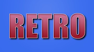 RETRO TEXT EFFECT | PHOTOSHOP TUTORIAL