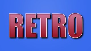 RETRO TEXT EFFECT | PHOTOSHOP TUTORIAL