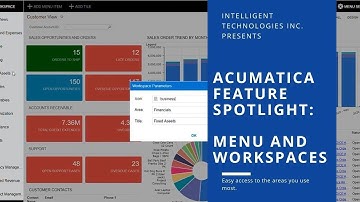 Acumatica Feature Spotlight: Menu and Workspaces