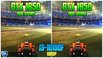 GTX 1650 gddr5 vs GTX 1650 gddr6 (with i3-10100F) | Rocket League