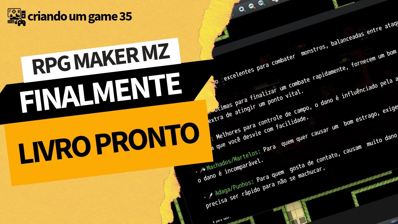 COMO CRIAR SEU JOGO NO RPG MAKER MZ |EP.35| - YouTube