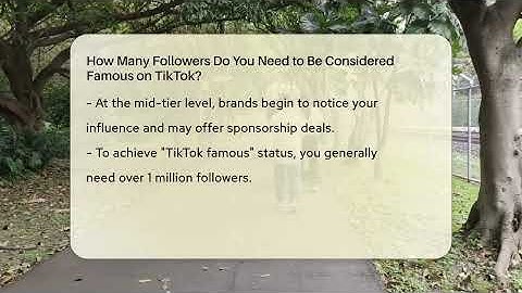 How Many Followers Do You Need to Be Considered Famous on TikTok? - Everyday-Networking