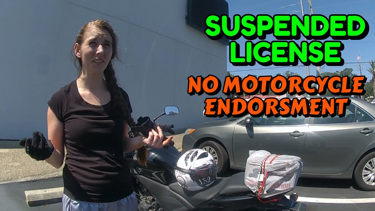 Busted for No Motorcycle Endorsement and Suspend License Niceville