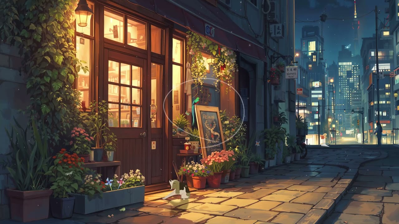 Cozy Night at a Quiet Street Lofi city 🌙✨ Relaxing for Deep Sleep | Lofi Hip Hop