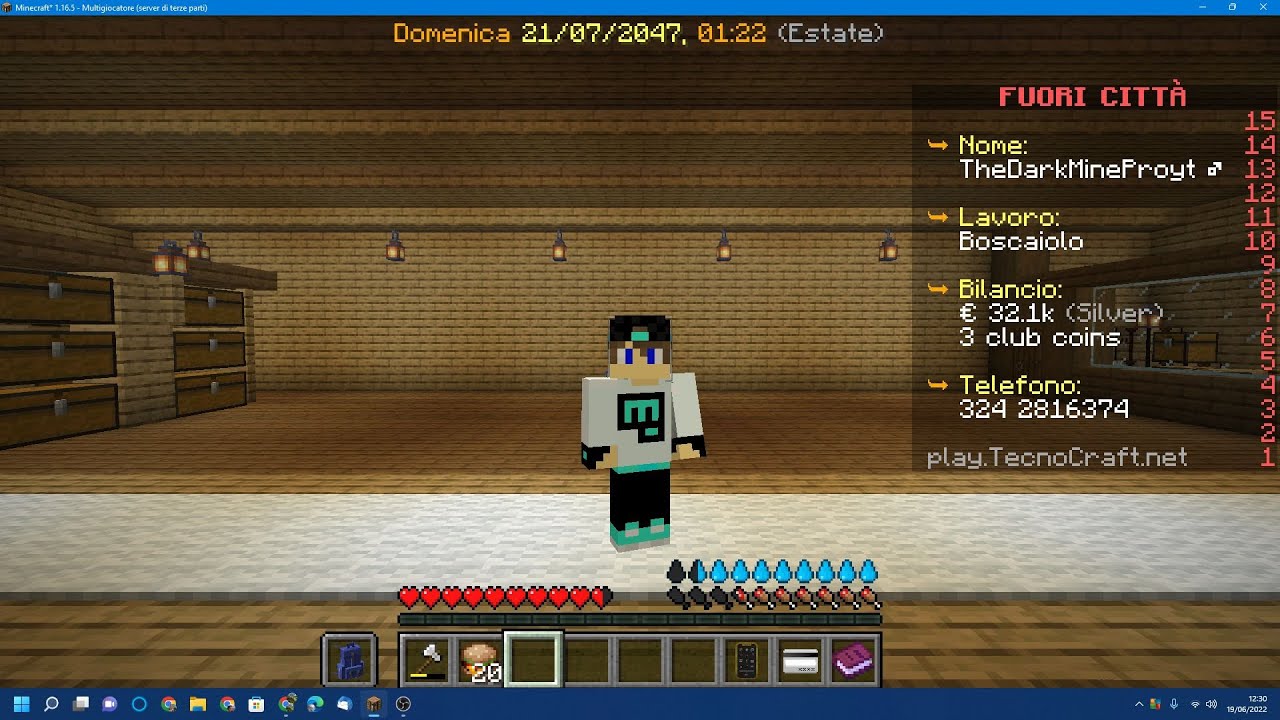 Primo video su TecnoCraft Server Roleplay - Minecraft ITA - YouTube