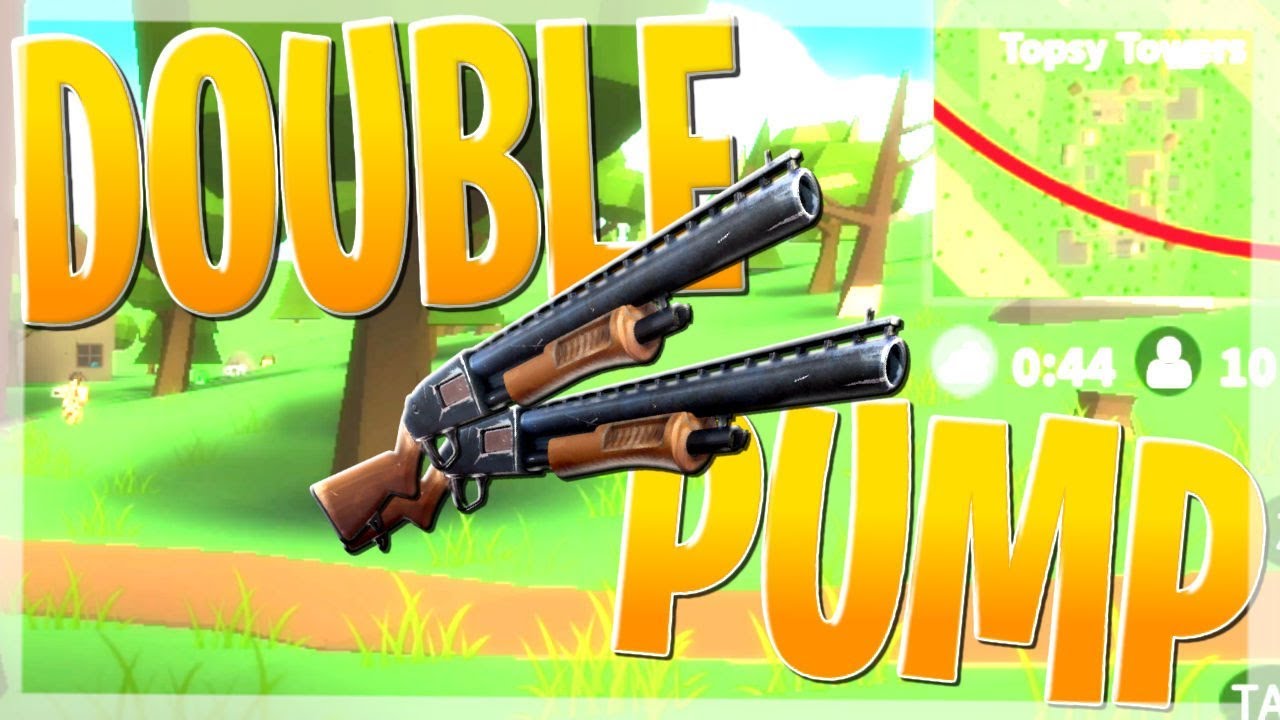 TRYING TO DOUBLE PUMP IN ROBLOX FORTNITE!!! (Island Royale)