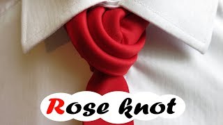 How to tie a tie for Wedding  Rose Bud necktie knot
