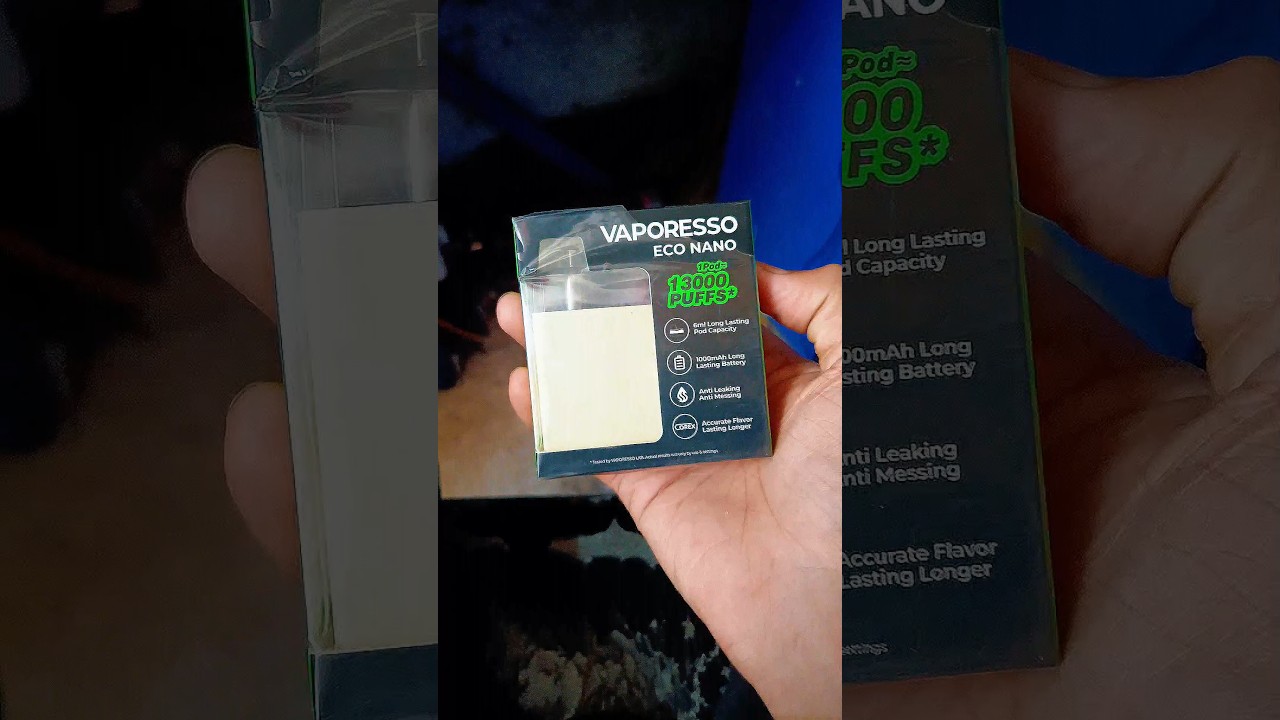 Vaporesso ECO Nano Review | 13000 PUFFS Vape! Long Lasting Battery & No Leaks 
