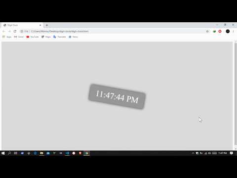 Create a Rotating Digital Clock | using html css and javascript | clean and readable code