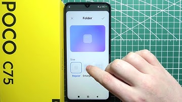 POCO C75 - How to Change Folder Size ?