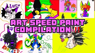 Art speed paint compilation ‼️💪 || OCs and more!