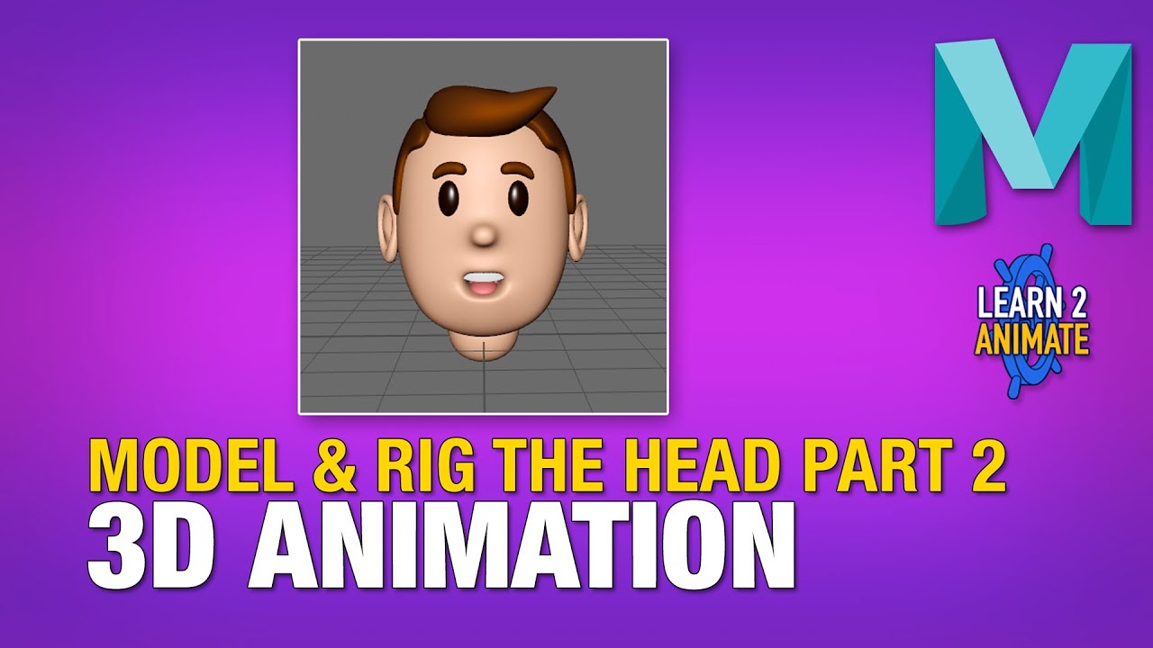 Model and Rig a Head in a day (The Rig) in Autodesk Maya 2022. Beginner ...