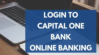 Capital One Bank Online Banking Login | Capital One Online Login