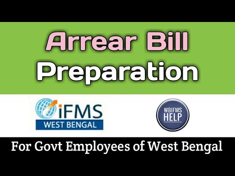 How to generate arrear bill on wbifms