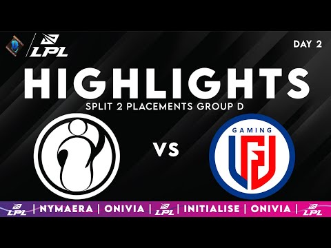IG vs LGD Highlights | LPL Split 2 Placements Group D | Invictus Gaming vs LDG Gaming by Onivia